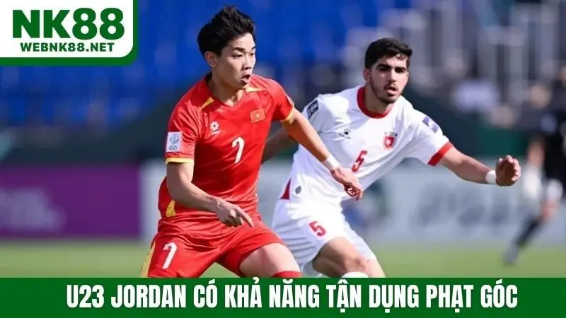 U23 Jordan có khả năng tận dụng phạt góc